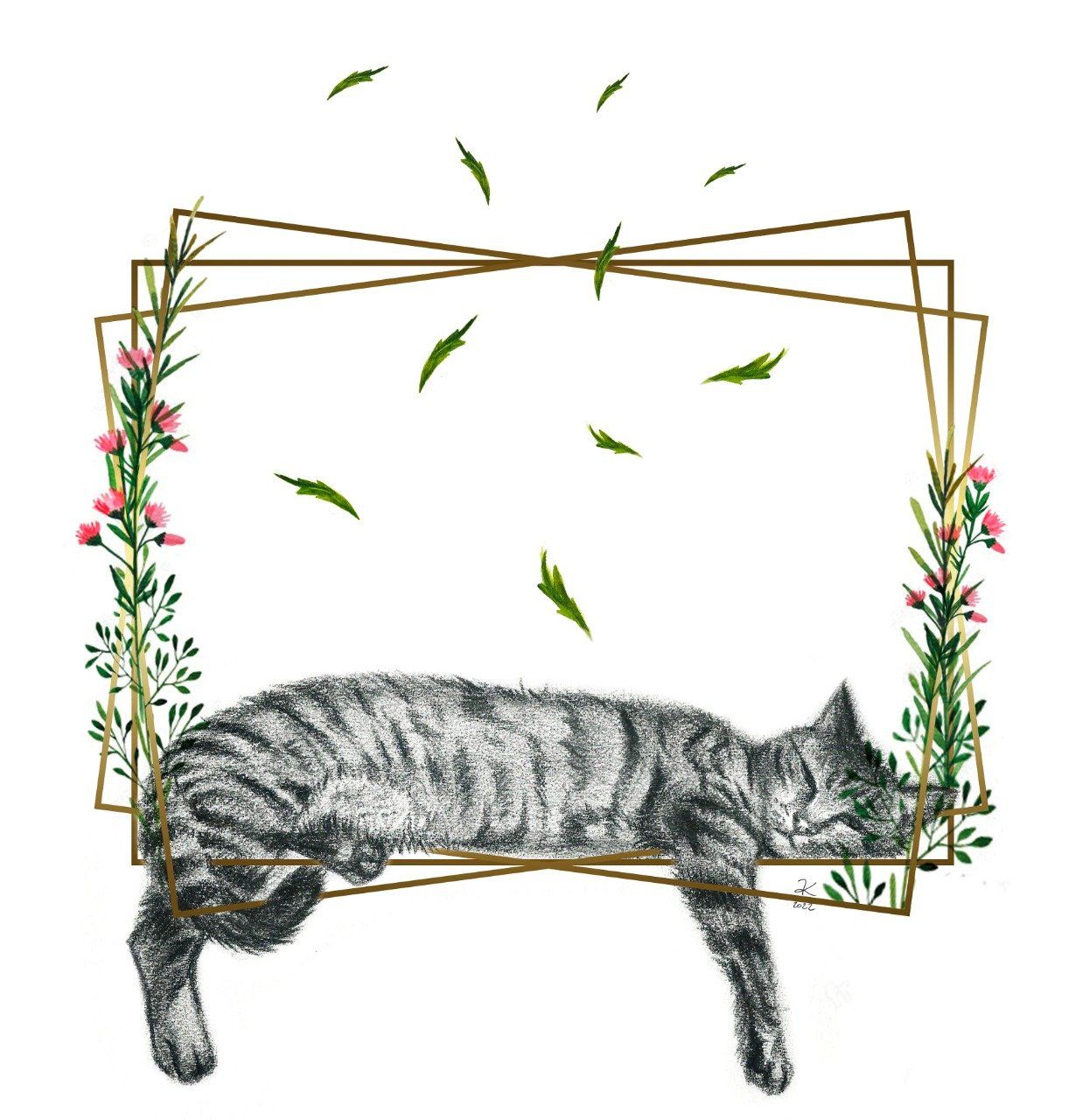 Illustration imprimée - Kitty